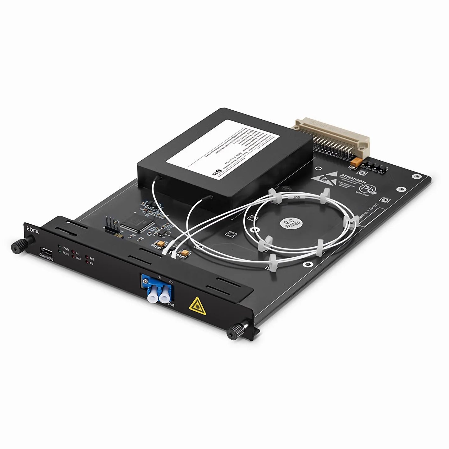 FMT17BA-51EDFA, 17dB Gain Extended C-band DWDM EDFA Booster Amplifier for FMT Managed Chassis, 20dBm Output