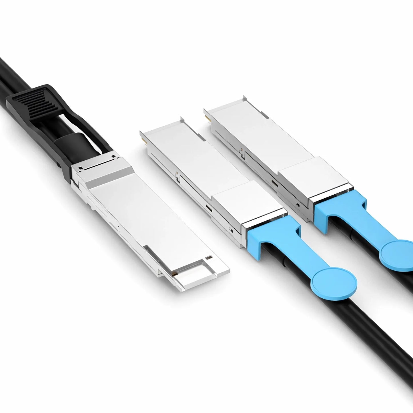 2m (7ft) NVIDIA/Mellanox Compatible 400G QSFP-DD 8 x 50G PAM4 to 2 x 200G QSFP56 4 x 50G PAM4 Ethernet Active Direct Attach Copper Breakout Cable