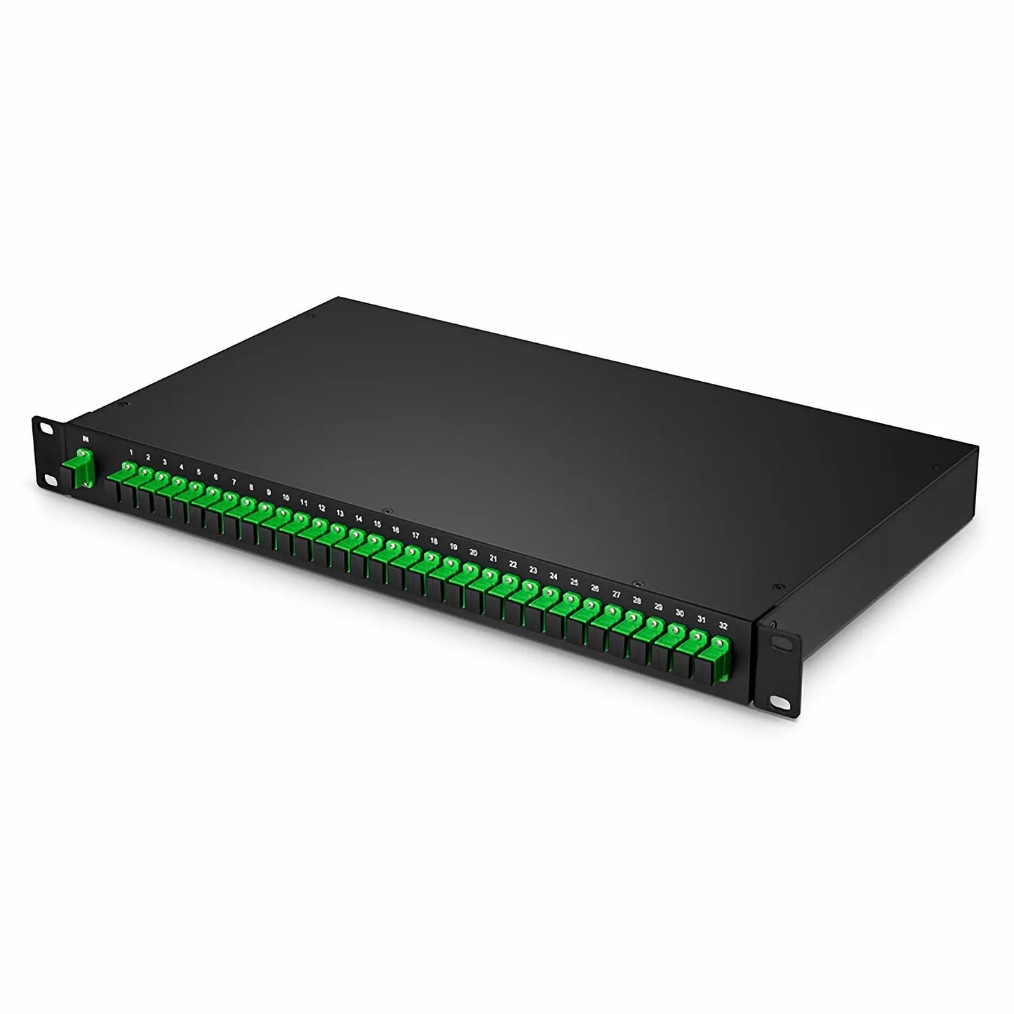 1 x 32 PLC Fiber Splitter, 1U 19" Rack Mount, SC/APC, Singlemode
