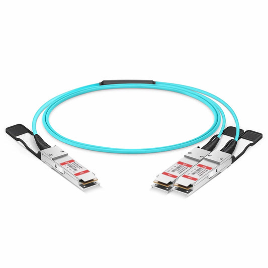 5m (16ft) Cisco Compatible 100G QSFP28 4 x 25G NRZ to 2 x 50G QSFP28 2 x 25G NRZ Active Optical Breakout Cable