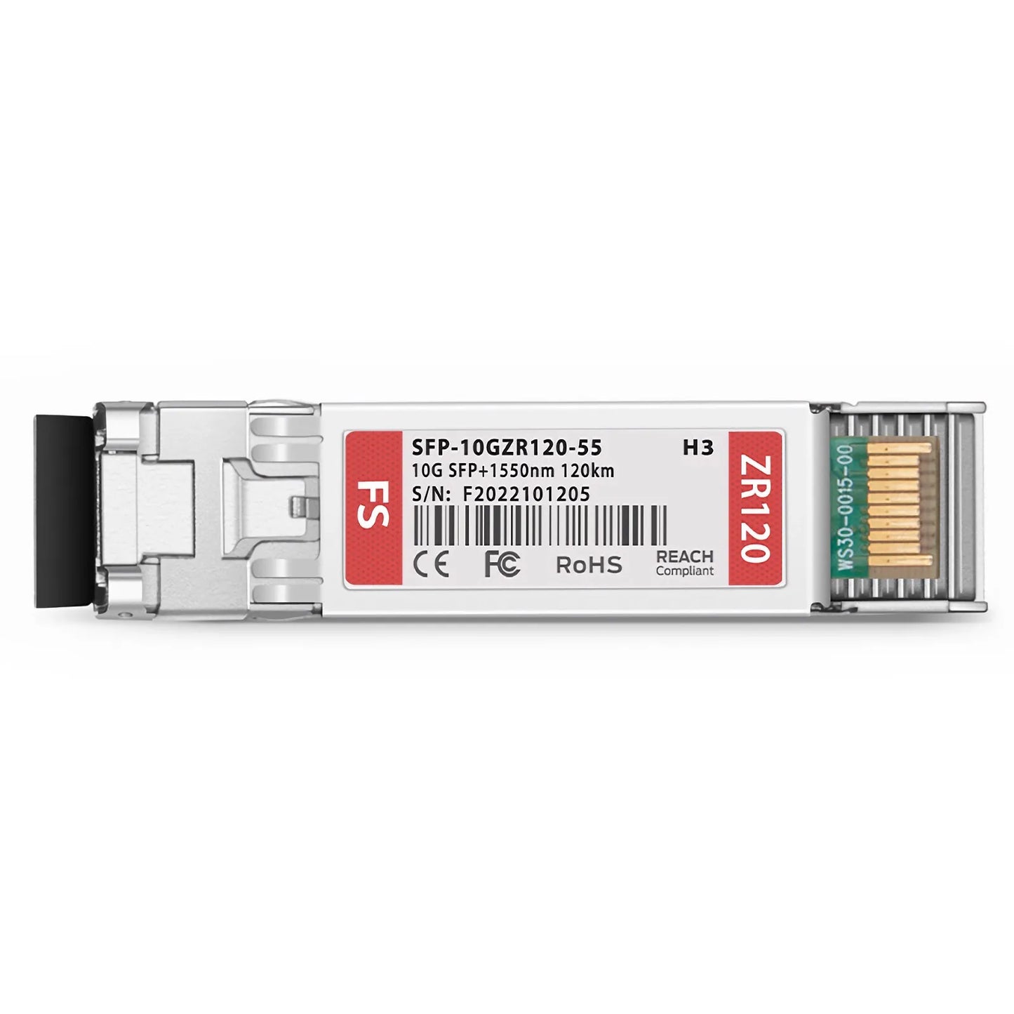 H3C Compatible 10GBASE-ZR SFP+ 1550nm 120km DOM Duplex LC/UPC SMF Optical Transceiver Module