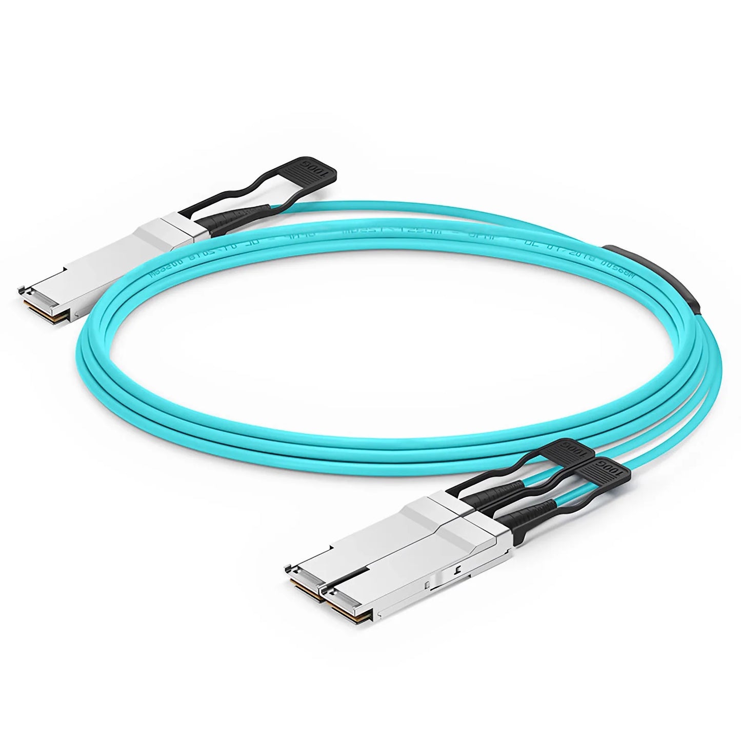30m (98ft) Juniper Networks Compatible 100G QSFP28 4 x 25G NRZ to 2 x 50G QSFP28 2 x 25G NRZ Active Optical Breakout Cable
