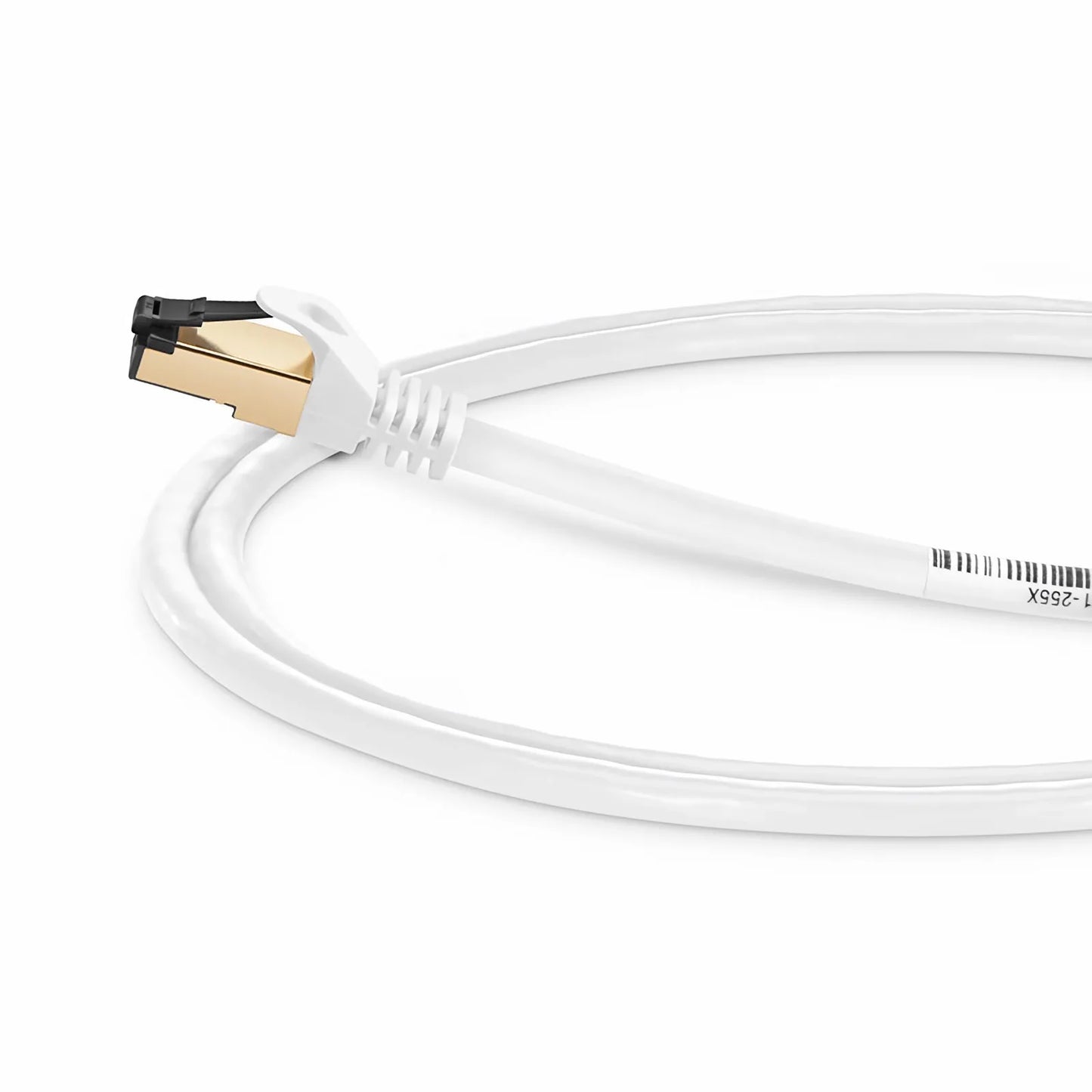 3ft (0.9m) Cat8 28AWG Snagless Shielded (S/FTP) PVC CM Ethernet Network Patch Cable, Off-White