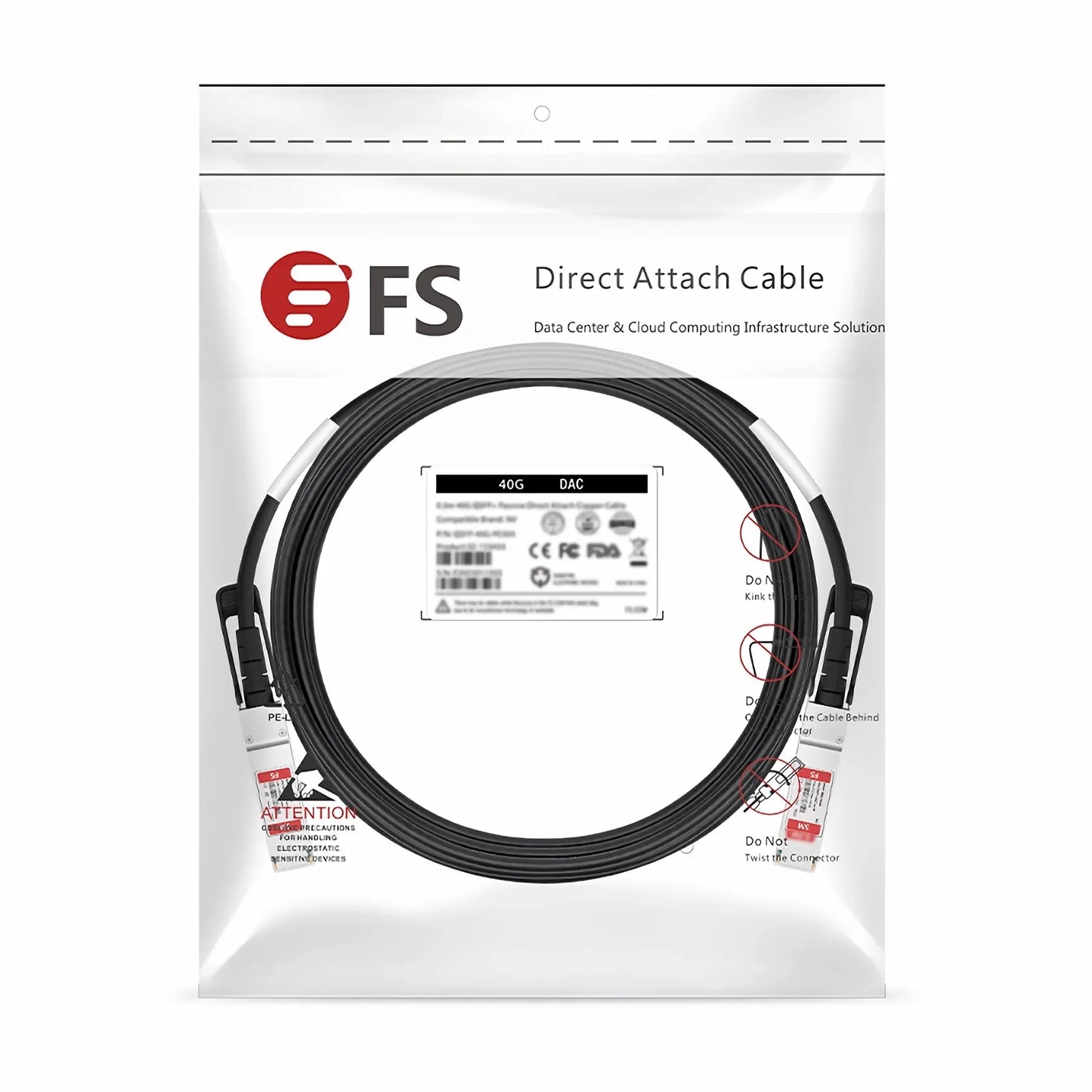 7m (23ft) Cisco Compatible 40G QSFP+ to 1 x 10G SFP+ Passive Direct Attach Copper Cable