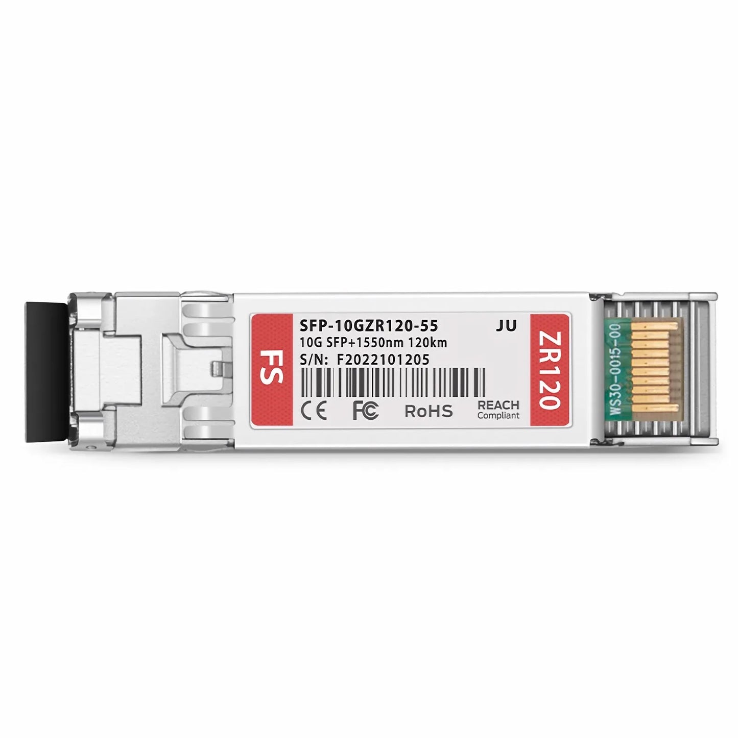 Juniper Networks Compatible 10GBASE-ZR SFP+ 1550nm 120km DOM Duplex LC/UPC SMF Optical Transceiver Module