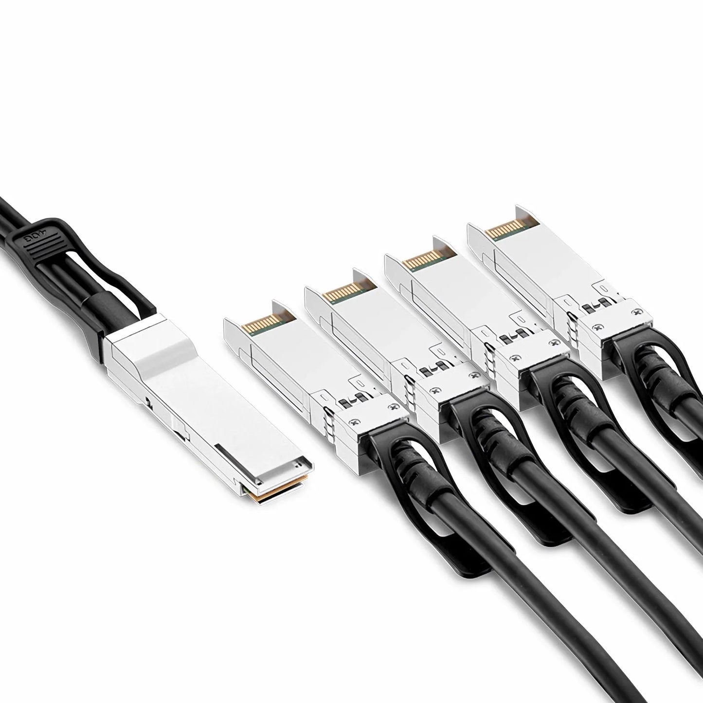 0.5m (2ft) Cisco QSFP-4SFP10G-CU50CM Compatible 40G QSFP+ to 4 x 10G SFP+ Passive Direct Attach Copper Breakout Cable