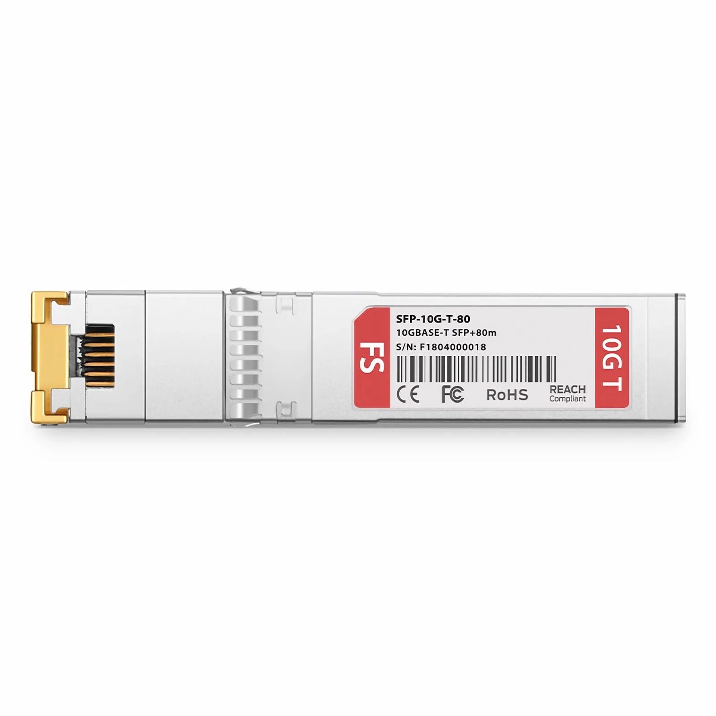 Cisco Compatible 10GBASE-T SFP+ Copper 80m RJ-45 Transceiver Module (LOS)