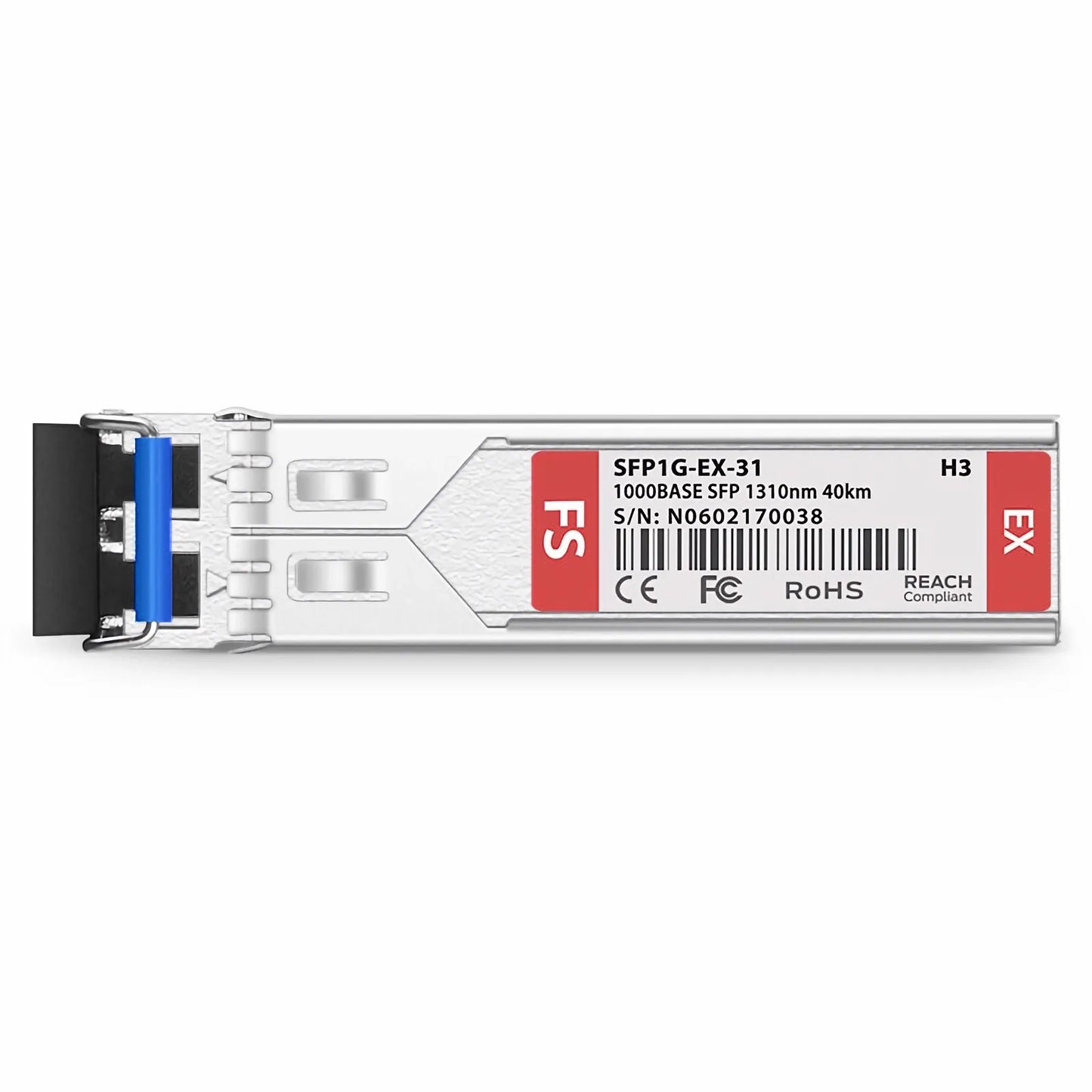 H3C SFP-GE-LH40-SM1310 Compatible 1000BASE-EX SFP 1310nm 40km DOM Duplex LC/UPC SMF Optical Transceiver Module