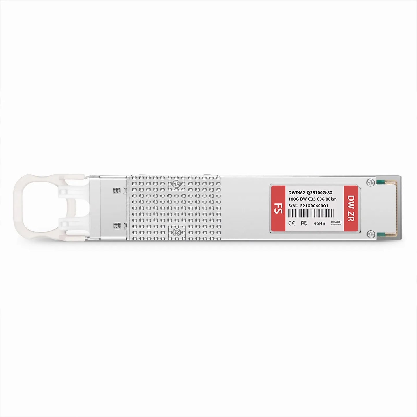 Cisco C35 C36 Compatible QSFP28 100G DWDM PAM4 80km (Require EDFA and TDCM) DOM Duplex CS/UPC SMF Optical Transceiver Module for Transmission