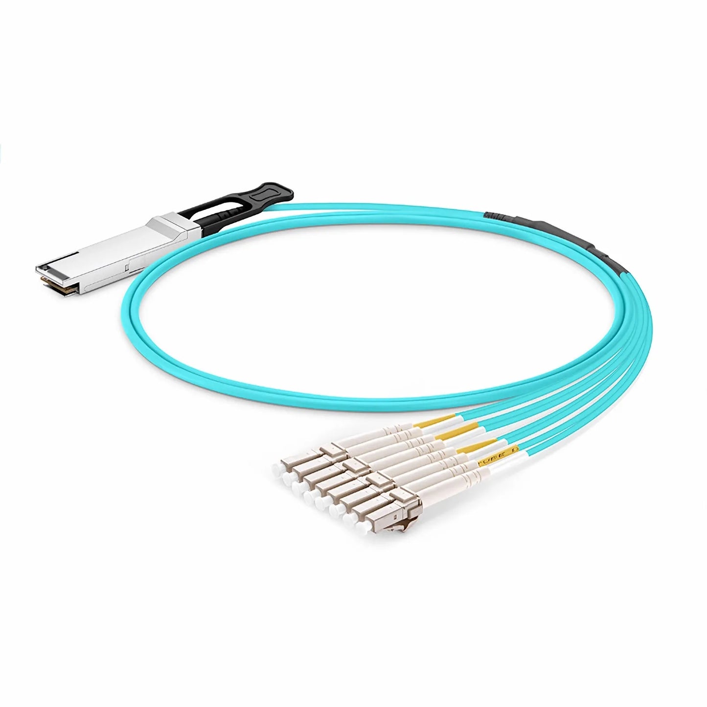 3m (10ft) Cisco Compatible 100G QSFP28 4 x 25G NRZ to 4 Duplex LC 25G NRZ Active Optical Breakout Cable