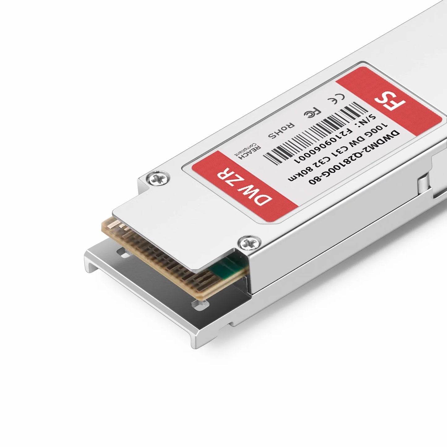 Cisco C31 C32 Compatible QSFP28 100G DWDM PAM4 80km (Require EDFA and TDCM) DOM Duplex CS/UPC SMF Optical Transceiver Module for Transmission