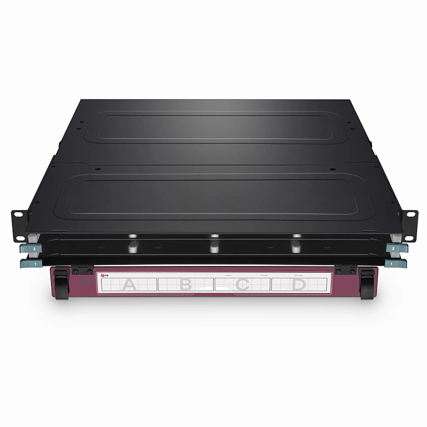 FHX™ Standard Density 1U Rack Mount Enclosure Unloaded, 2-layer Sliding Drawer, Holds up to 8 x FHX™ Base-12 Cassettes, 96 Fibers (LC)
