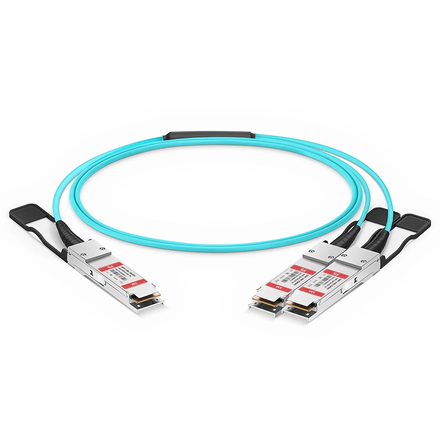 3m (10ft) Cisco Compatible 100G QSFP28 4 x 25G NRZ to 2 x 50G QSFP28 2 x 25G NRZ Active Optical Breakout Cable