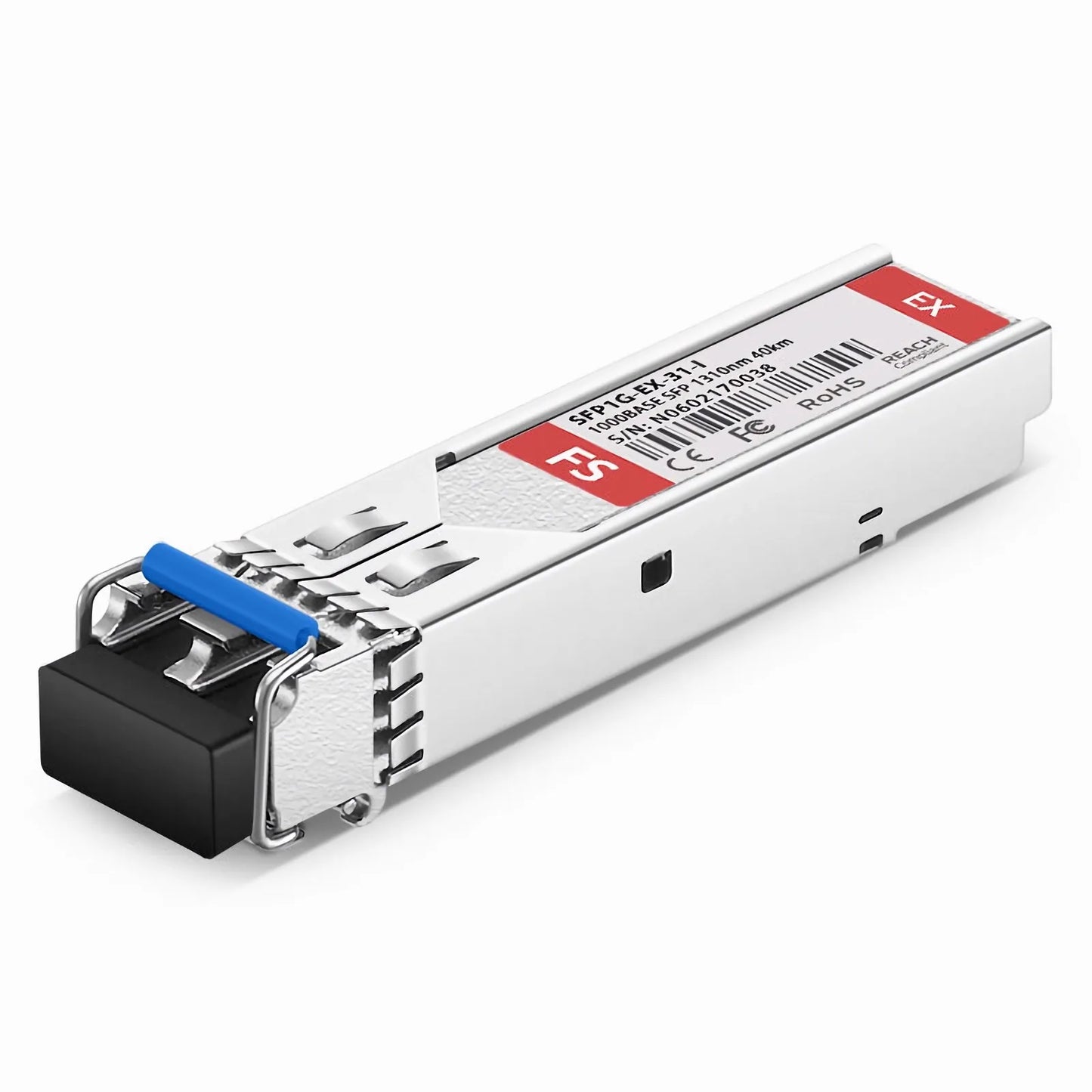 Cisco GLC-EX-SMD Compatible 1000BASE-EX SFP 1310nm 40km DOM Duplex LC/UPC SMF Optical Transceiver Module (Industrial)