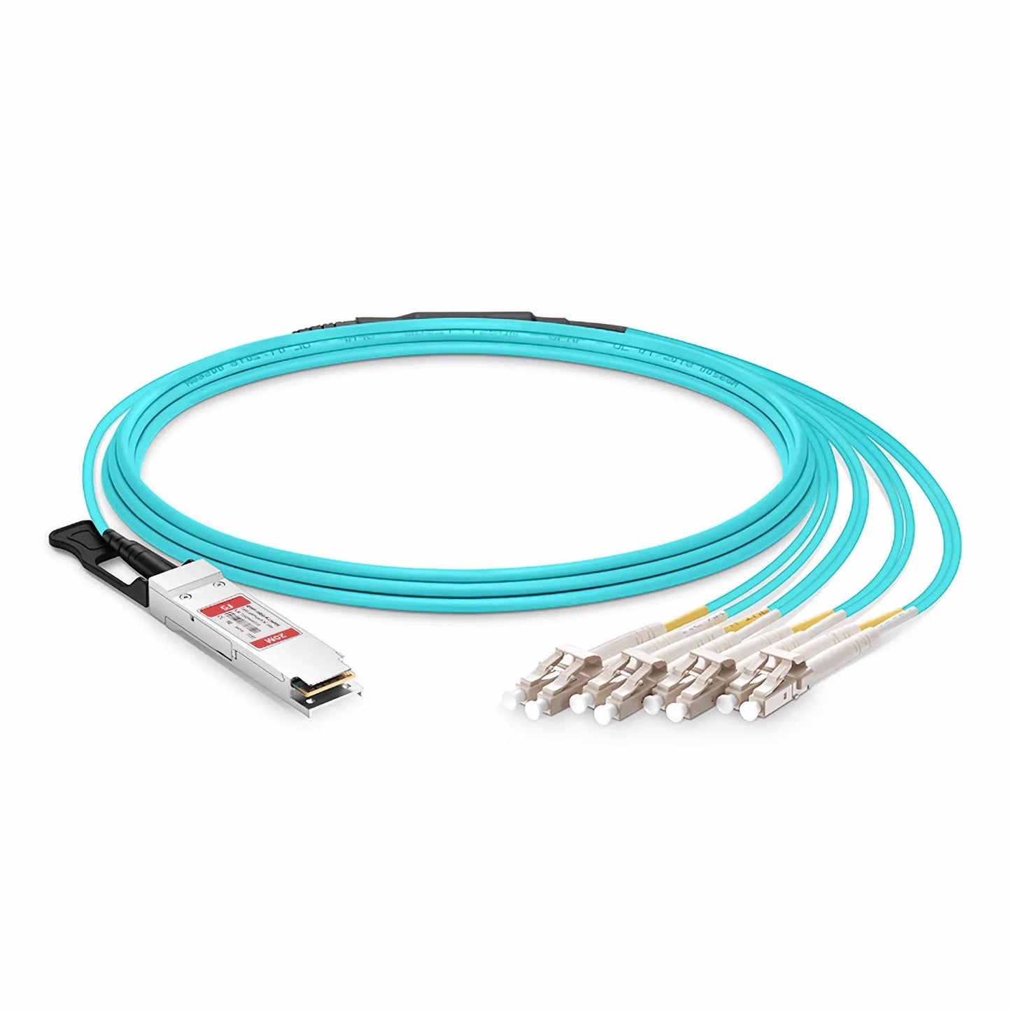 20m (66ft) Cisco Compatible 100G QSFP28 4 x 25G NRZ to 4 Duplex LC 25G NRZ Active Optical Breakout Cable