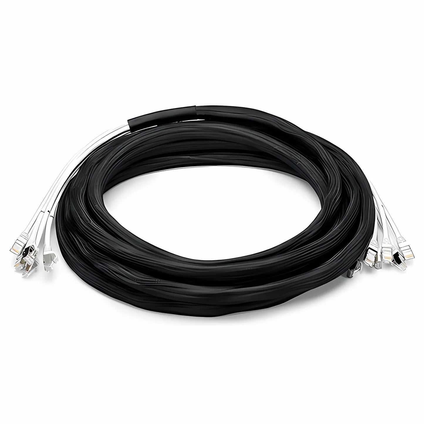 33ft (10m) 6 Plug to 6 Plug Cat6a Shielded (S/FTP) PVC CMR Pre-Terminated Copper Trunk Cable