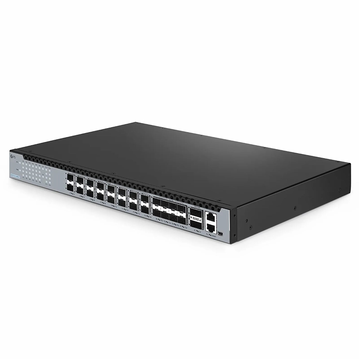 OLT3710-16XG2T, 16-Port XG(S)-PON OLT with 8 × 10G SFP+ and 2 × 100G QSFP28 Uplink Ports, Dual Power Supply, Broadcom Chip