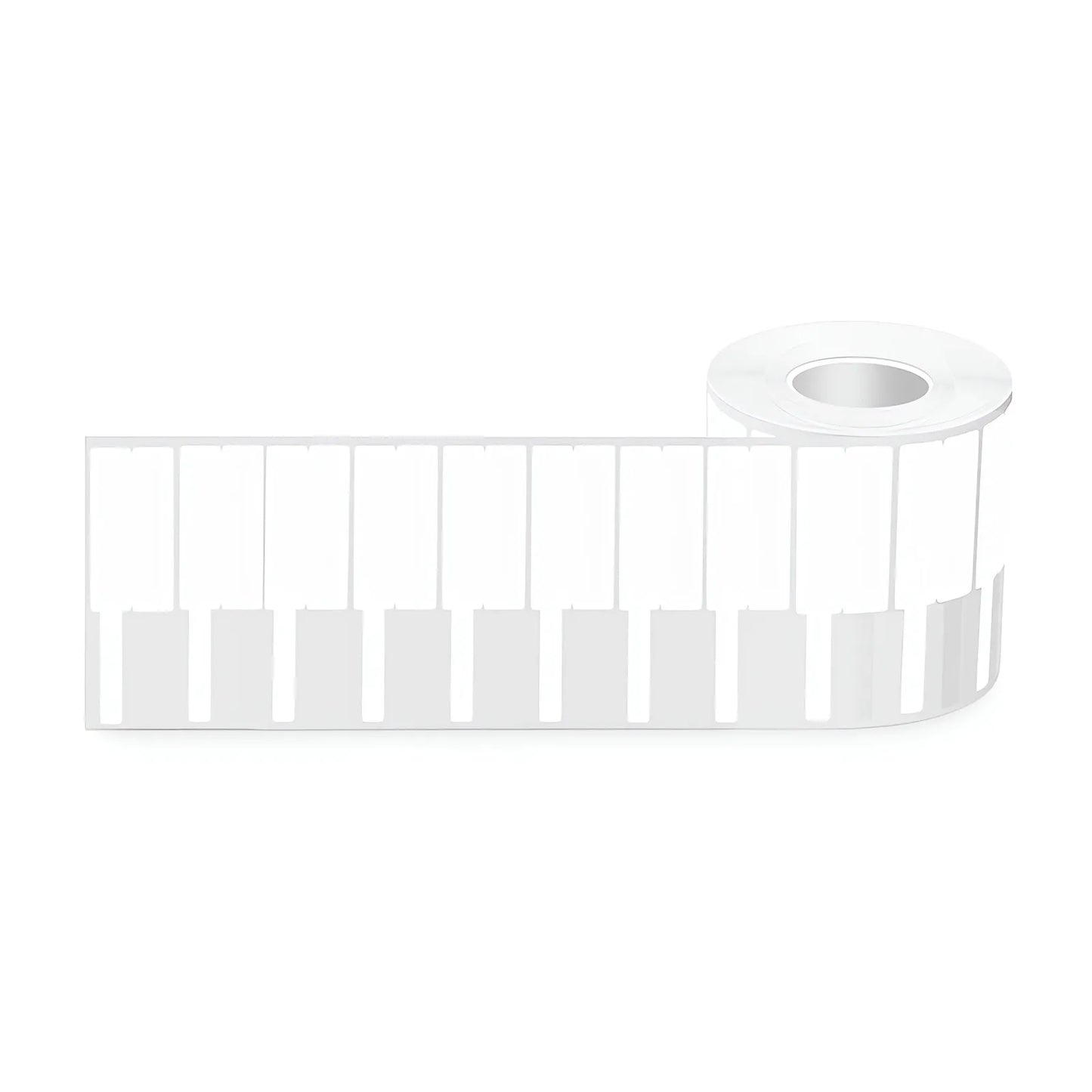1.02in.W x 3.31in.L Printable P-Flag Labels, PET, Reel, White, 500Labels/Roll