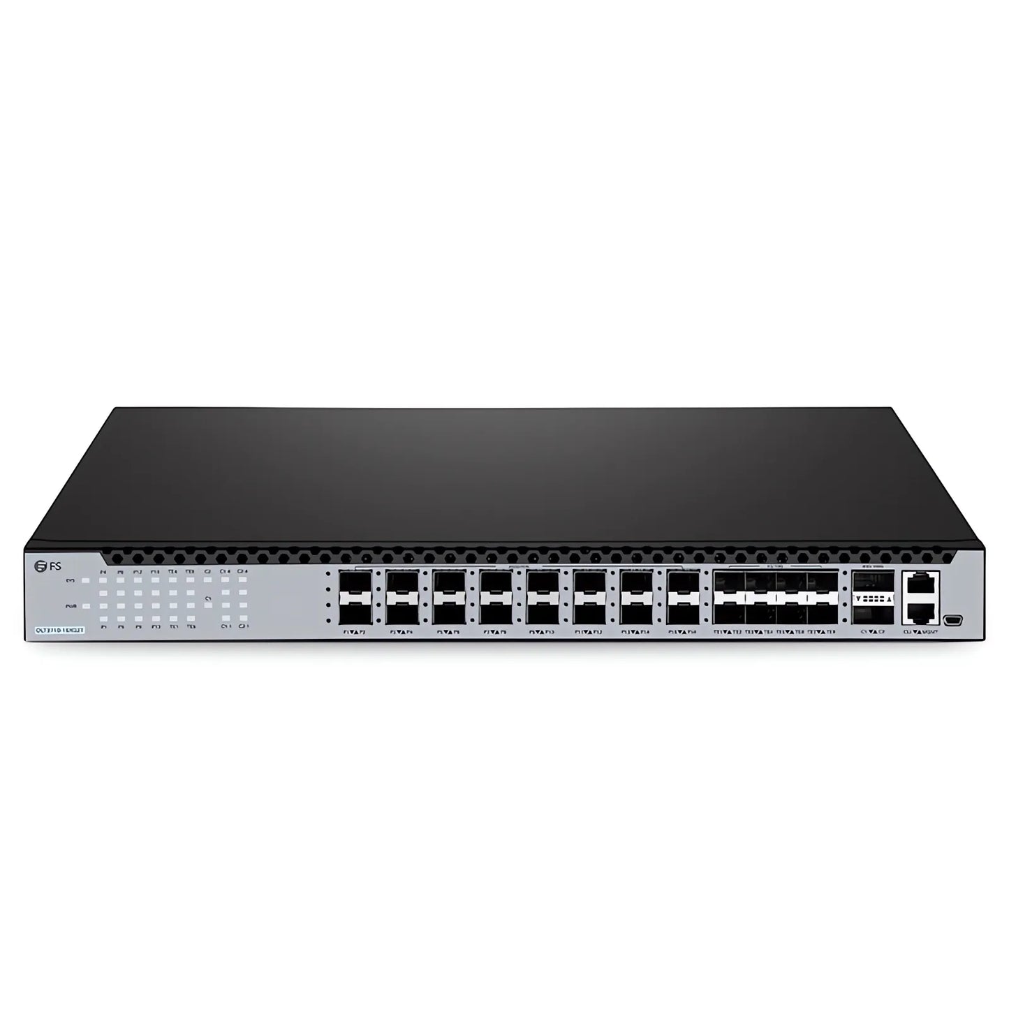 OLT3710-16XG2T, 16-Port XG(S)-PON OLT with 8 × 10G SFP+ and 2 × 100G QSFP28 Uplink Ports, Dual Power Supply, Broadcom Chip