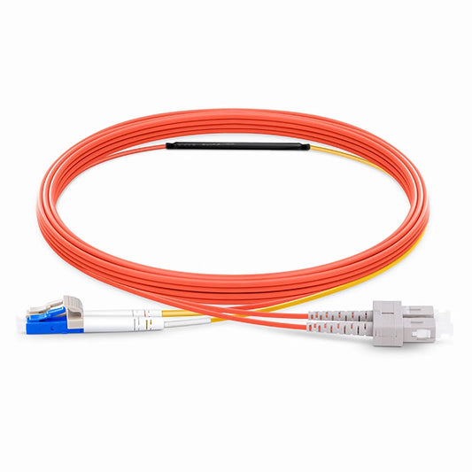 2m (7ft) LC to SC OM1 Mode Conditioning Riser (OFNR) Fiber Optic Patch Cable