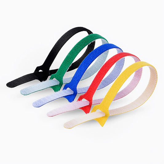 25Pcs/Bag 10in.L x 0.5in.W T-type Reusable Cable Ties-Colorful