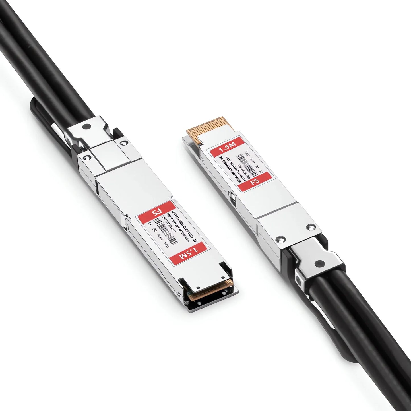 1.5m (5ft) Generic Compatible 400G OSFP 4 x 100G PAM4 Flat Top to 400G QSFP-DD 4 x 100G PAM4 Passive Direct Attach Copper Twinax Cable