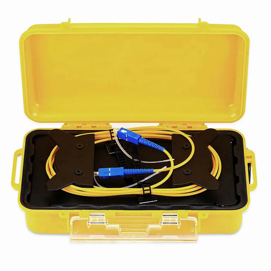 1km SC UPC to SC UPC Single Mode Fiber Optic OTDR Launch Cable Box