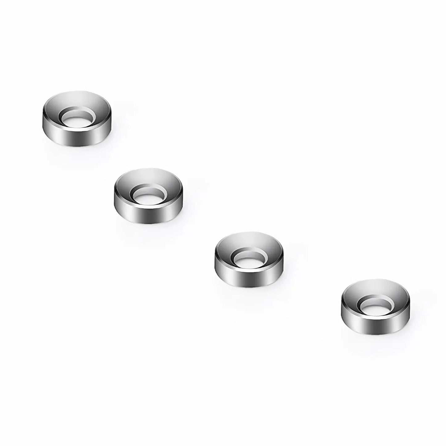 M5×16mm Model Screw and Nut, Nickel-plated, Silver, 50pcs/Pack
