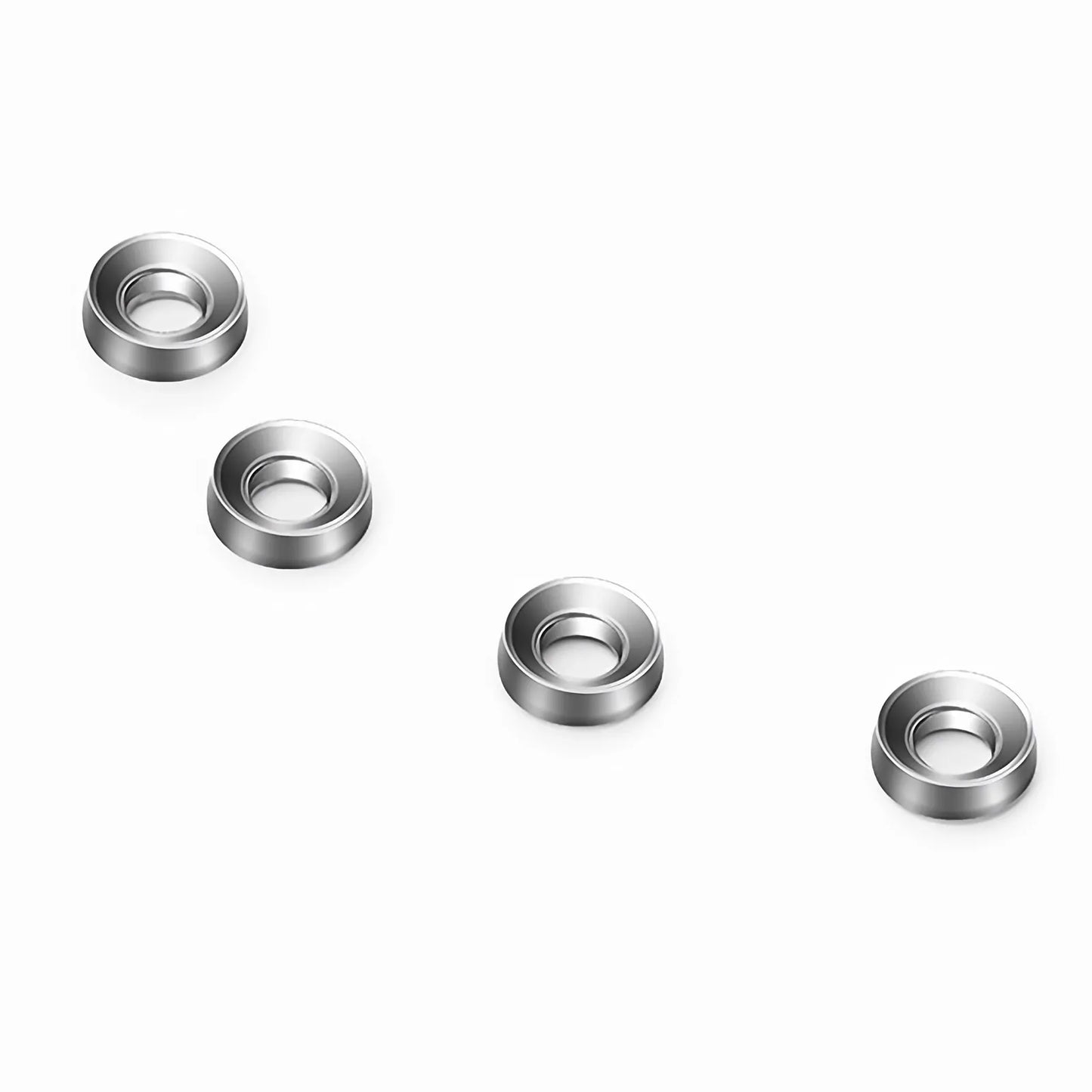 M6×16mm Model Screw and Nut, Nickel-plated, Silver, 50pcs/Pack