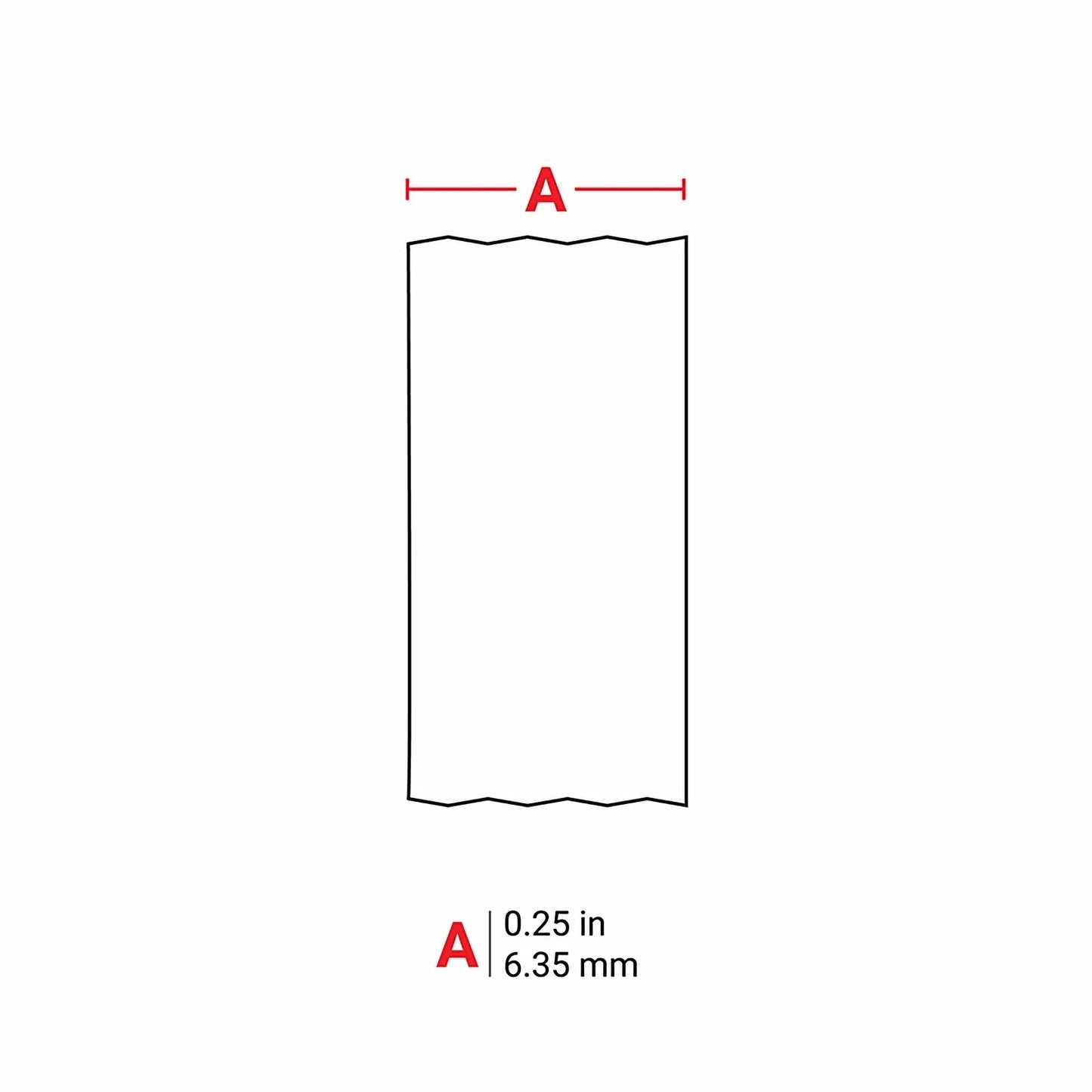 0.25in.Wx 252in.L Panel Labels with Ribbon for M210 and M211 Printers, Black on White