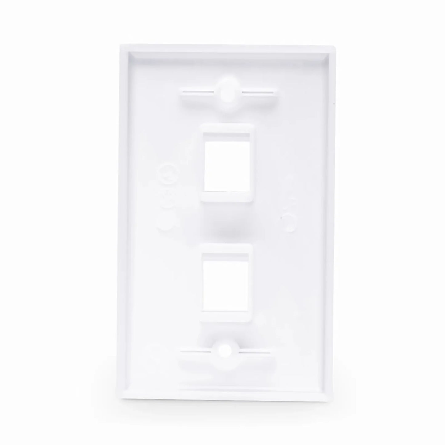 Two Ports Keystone Single Gang Wall Plate
