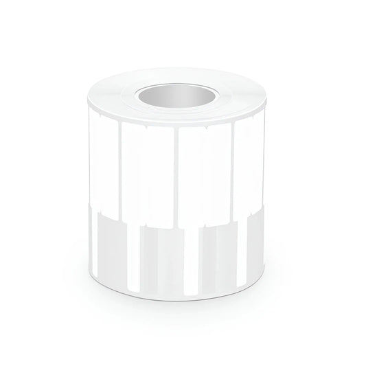 1.02in.W x 3.31in.L Printable P-Flag Labels, PET, Reel, White, 500Labels/Roll