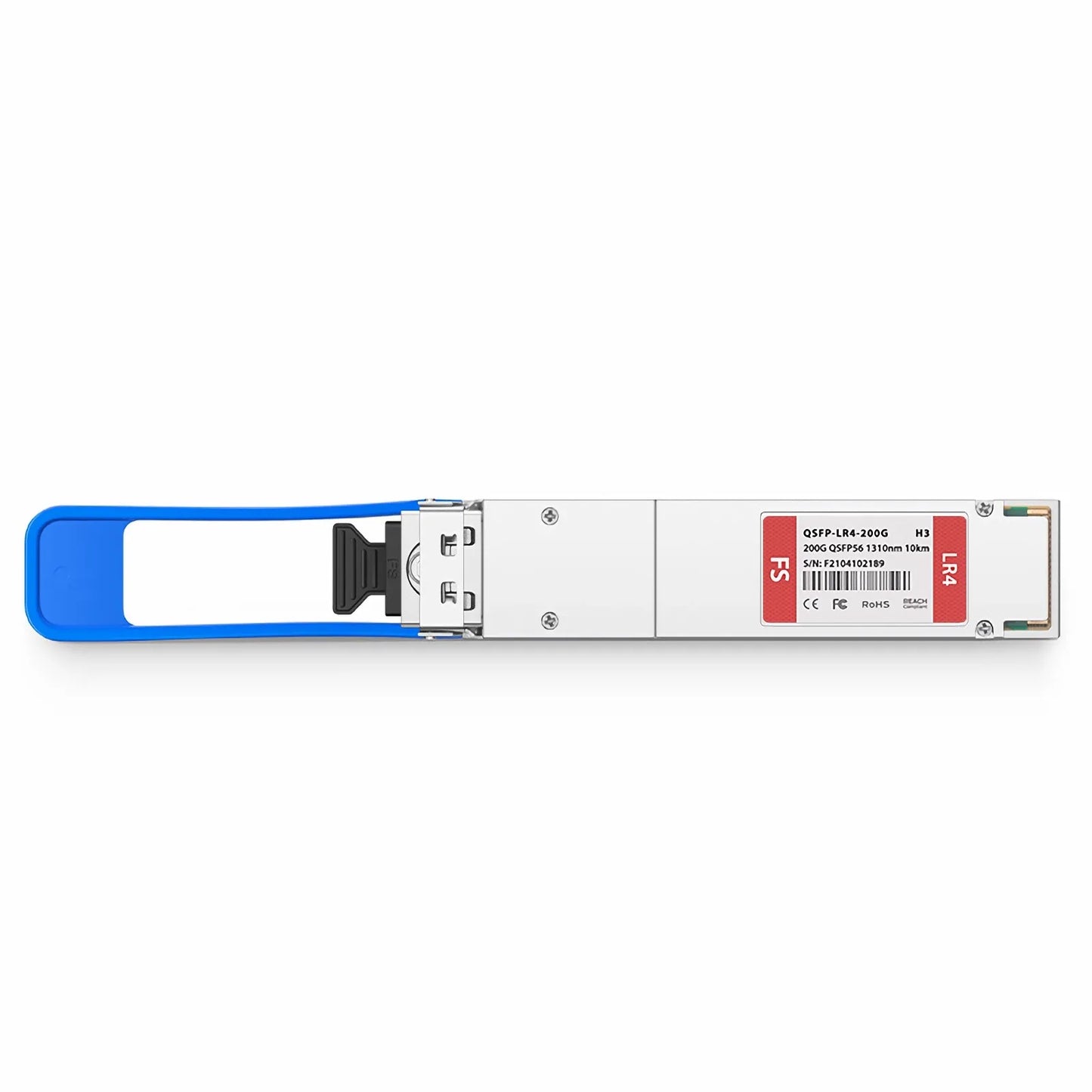 H3C Compatible 200GBASE-LR4 QSFP56 4 x 50G PAM4 1310nm 10km DOM Duplex LC/UPC SMF Optical Transceiver Module