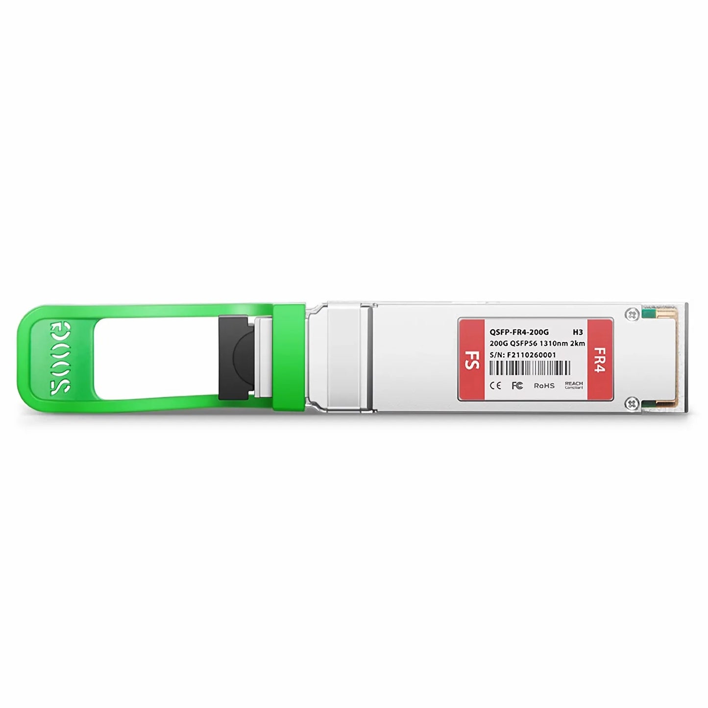 H3C QSFP56-200G-FR4-WDM1300 Compatible 200GBASE-FR4 QSFP56 4 x 50G PAM4 1310nm 2km DOM Duplex LC SMF Optical Transceiver Module