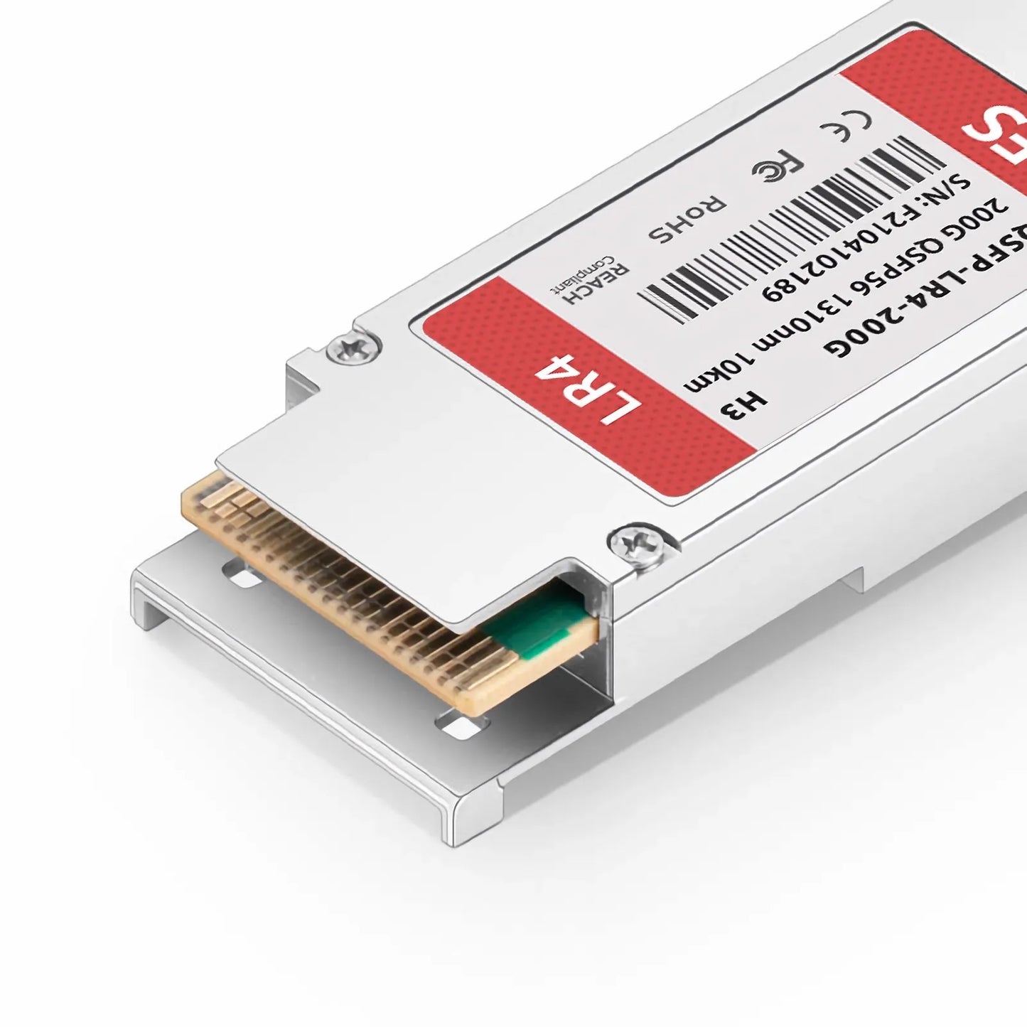 H3C Compatible 200GBASE-LR4 QSFP56 4 x 50G PAM4 1310nm 10km DOM Duplex LC/UPC SMF Optical Transceiver Module