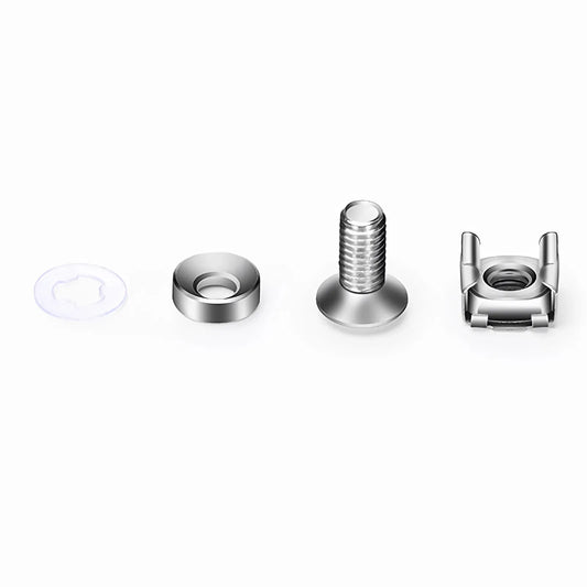 M6×16mm Model Screw and Nut, Nickel-plated, Silver, 50pcs/Pack