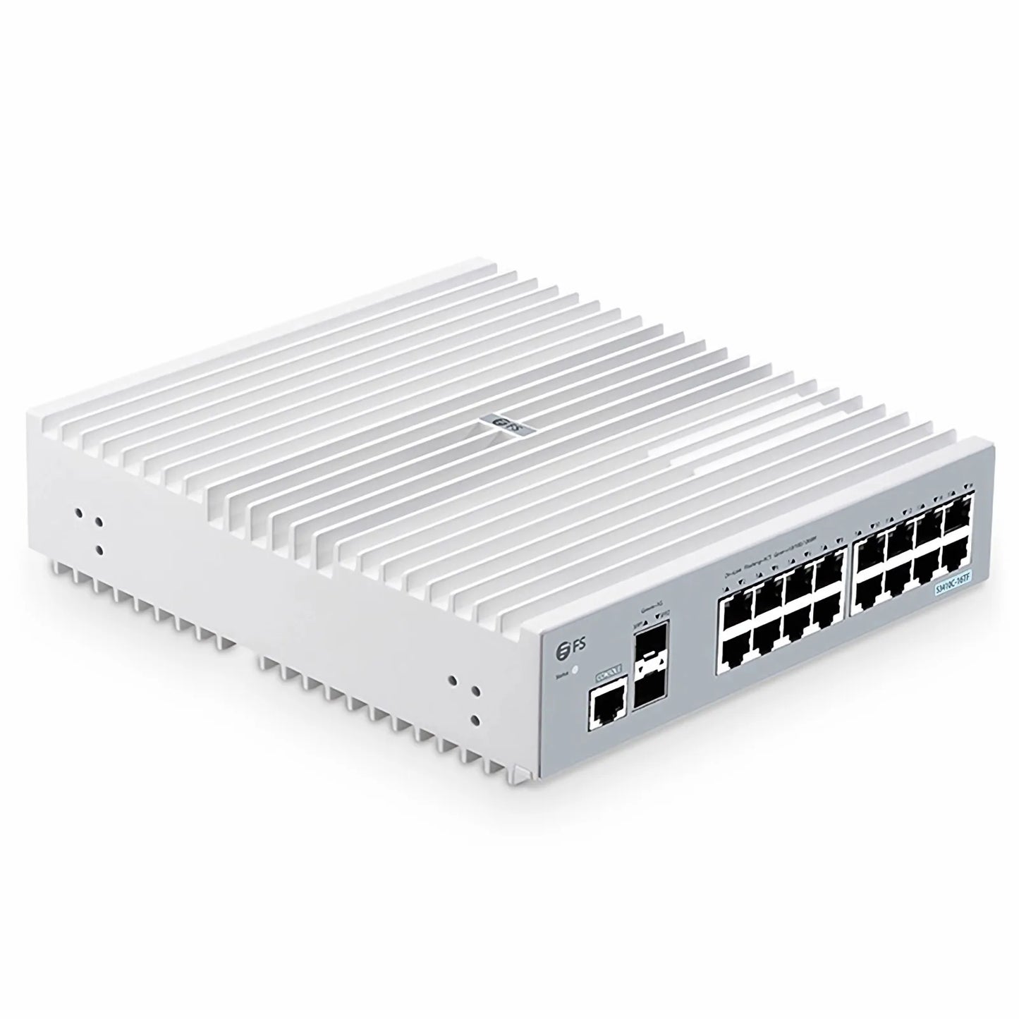 S3410C-16TF, 16-Port Gigabit Ethernet L2+ Switch, 16 x 1Gb RJ45, with 2 x 1Gb SFP Uplinks, PicOS®, Support MLAG, Broadcom Chip, Fanless
