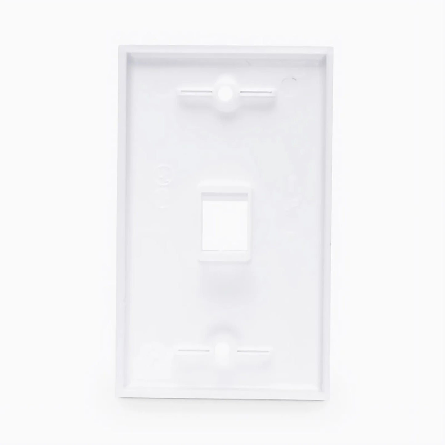 One Port Keystone Single Gang Wall Plate