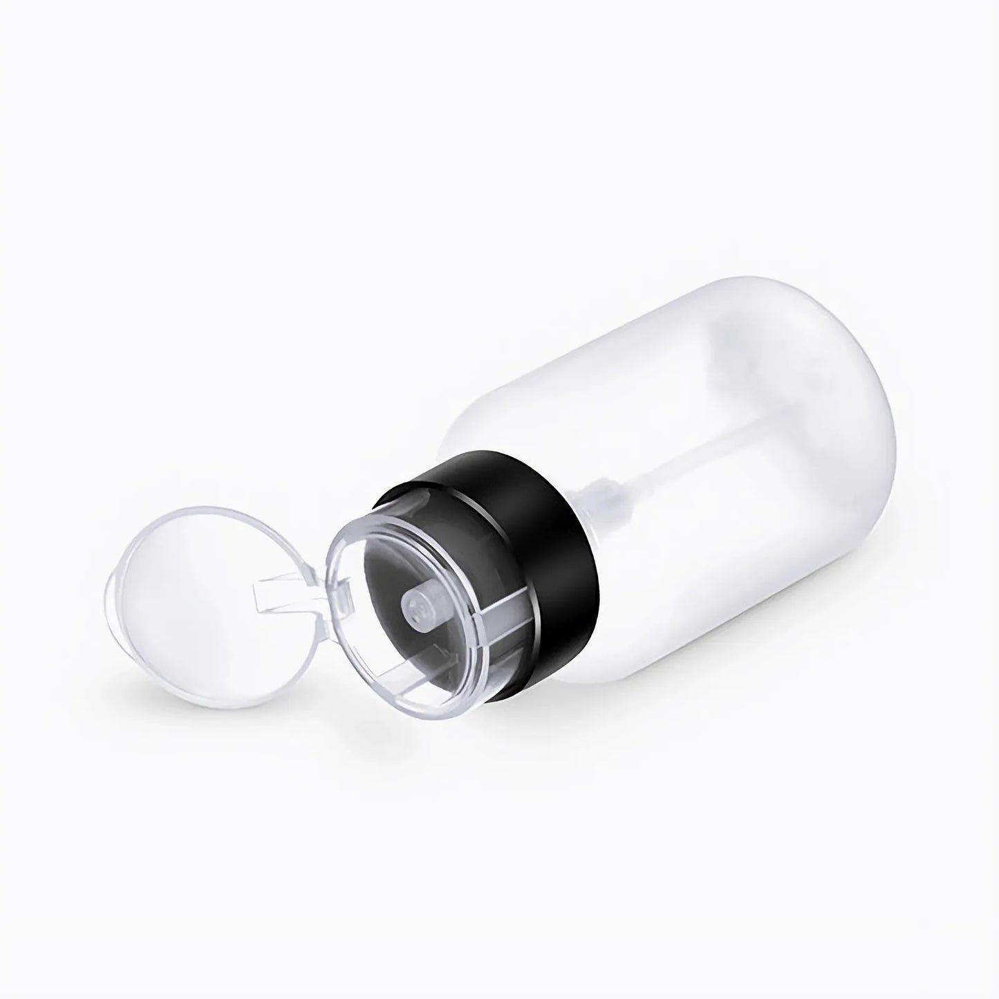 8 oz. Transparent Pump Leak Proof Alcohol Bottle