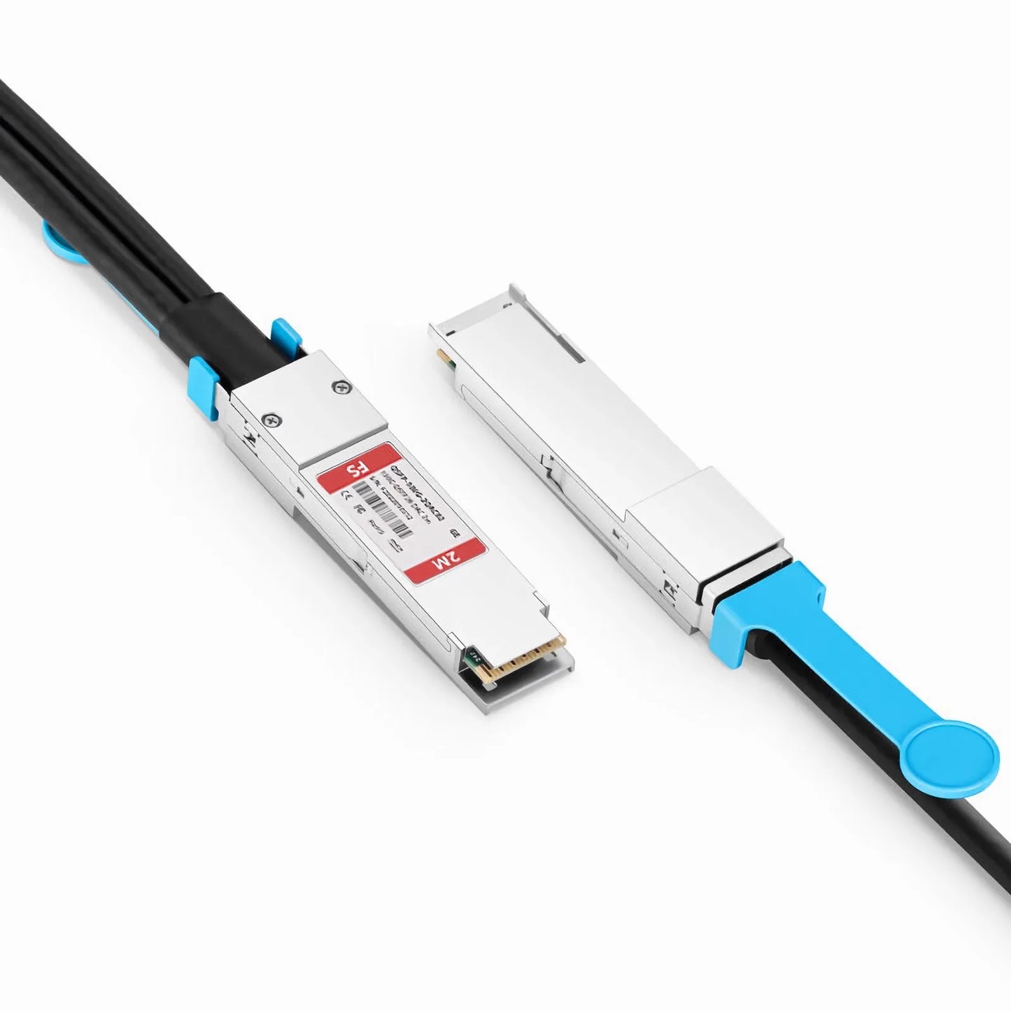 2m (7ft) Generic Compatible 100G QSFP28 4 x 25G NRZ to 2 x 50G QSFP28 2 x 25G NRZ Active Direct Attach Copper Breakout Cable