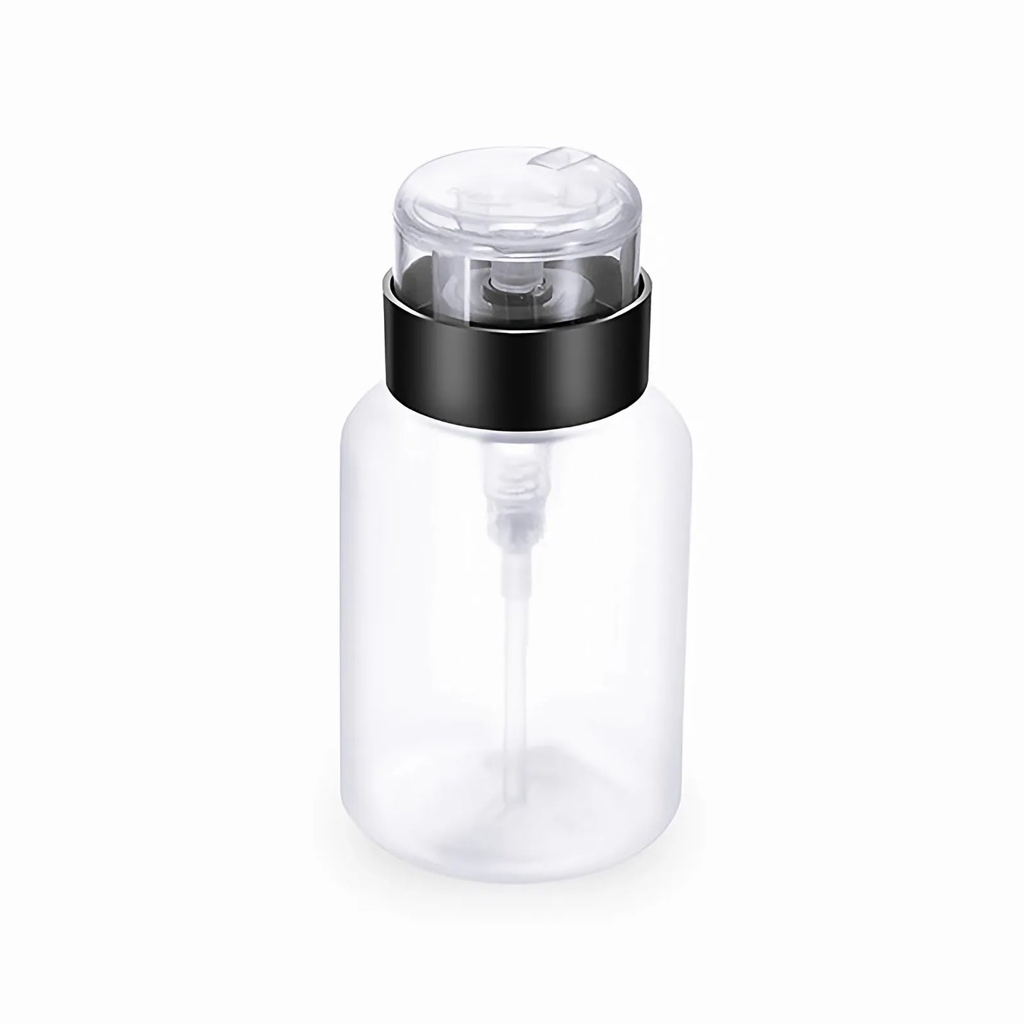 8 oz. Transparent Pump Leak Proof Alcohol Bottle
