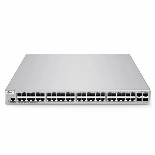 S3410-48TS, 48-Port Gigabit Ethernet L2+ Switch, 48 x Gigabit RJ45, with 4 x 10Gb SFP+ Uplinks, PicOS®, Support MLAG, Broadcom Chip