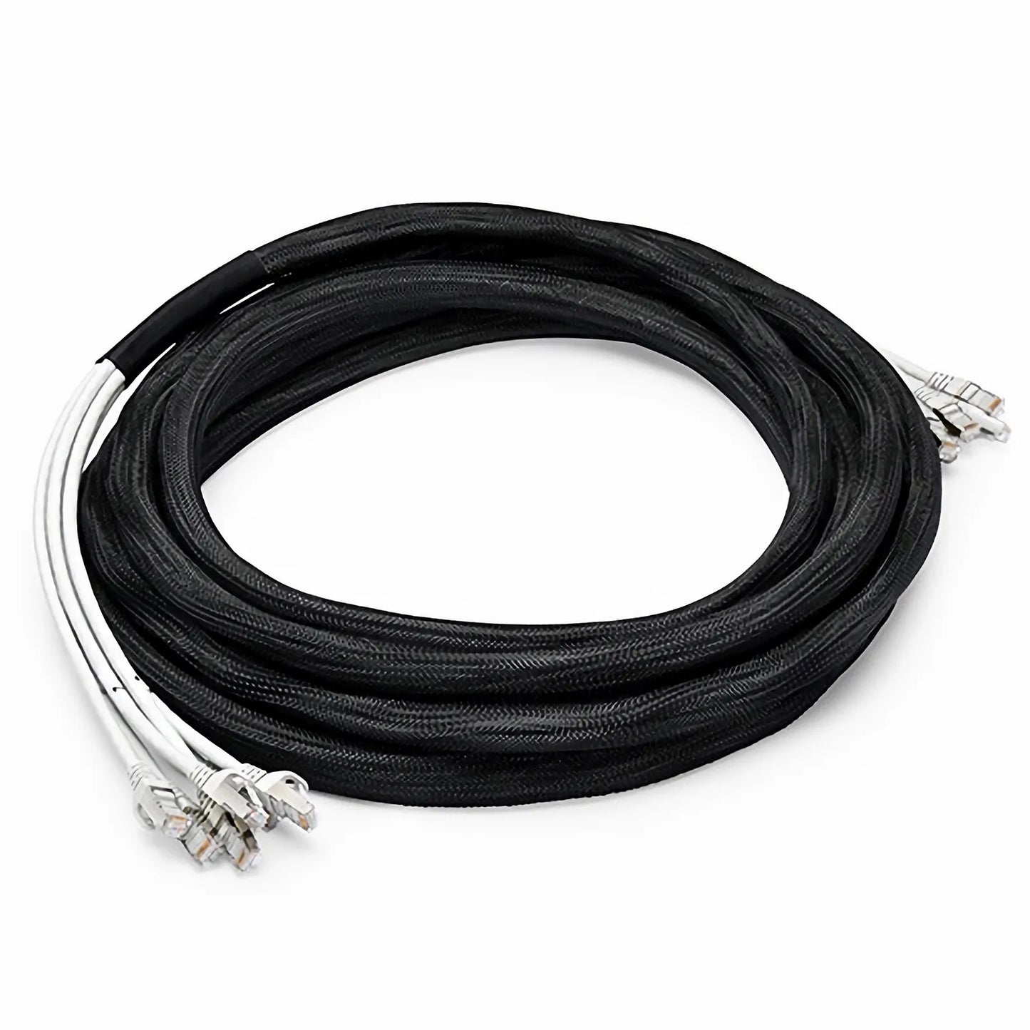 10ft (3m) 6 Plug to 6 Plug Cat6a Shielded (S/FTP) PVC CMR Pre-Terminated Copper Trunk Cable