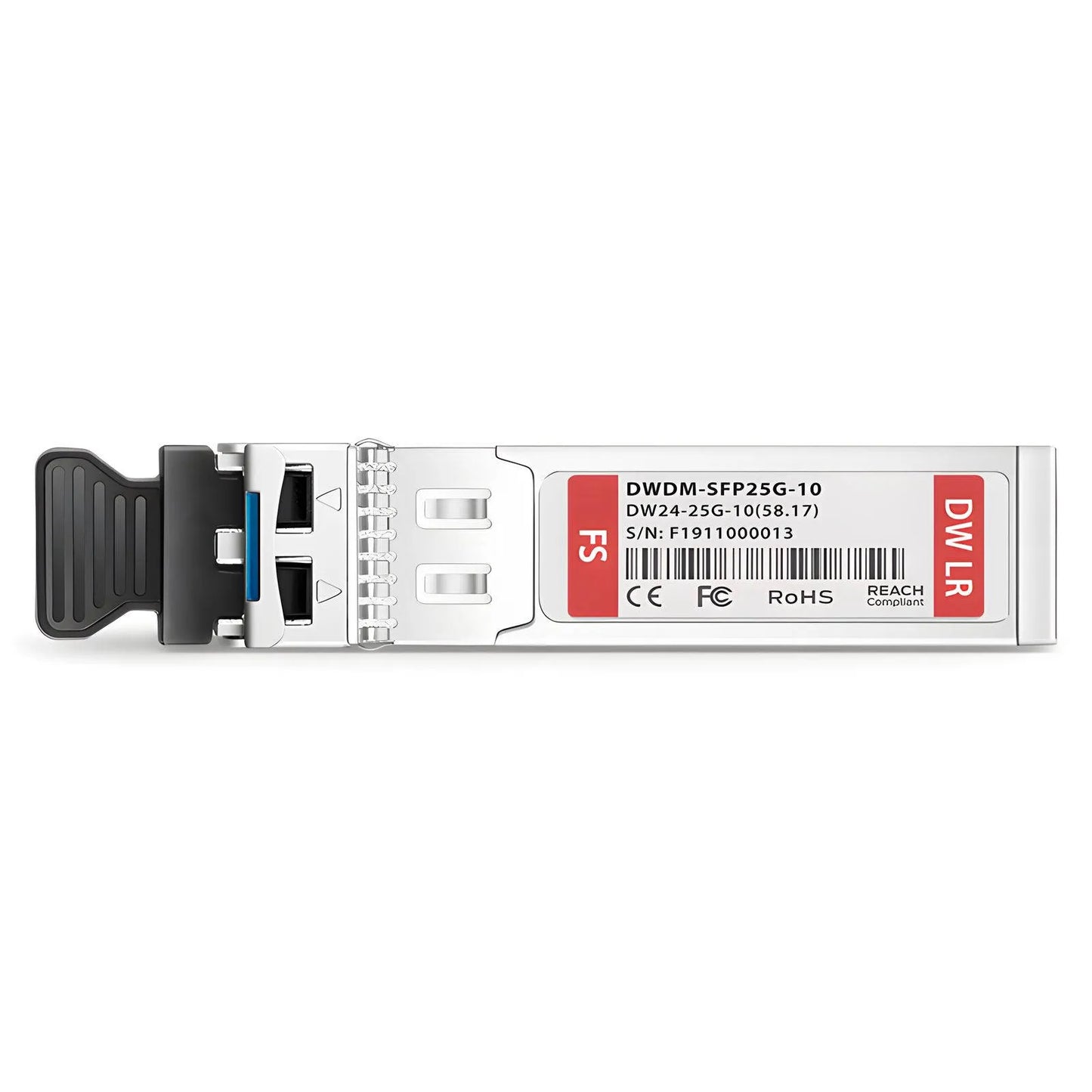 Cisco C24 DWDM-SFP25G-58.17 Compatible SFP28 25G DWDM 1558.17nm 100GHz 10km DOM Duplex LC/UPC SMF Optical Transceiver Module for Transmission