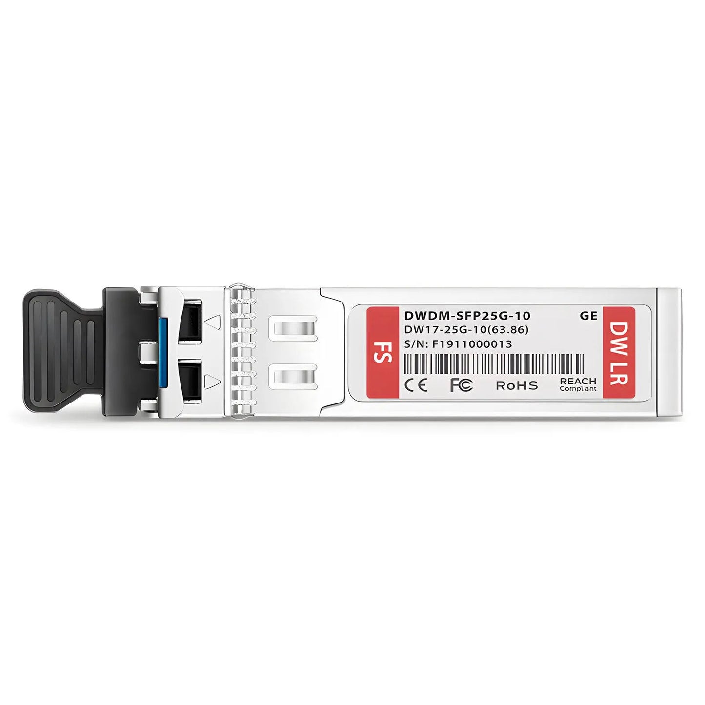 Generic Compatible C17 SFP28 25G DWDM 1563.86nm 100GHz 10km DOM Duplex LC/UPC SMF Optical Transceiver Module for Transmission