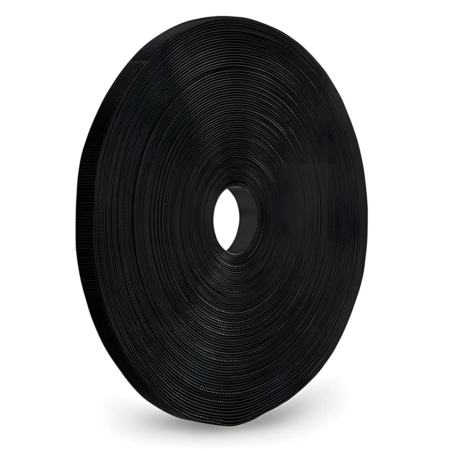 25m/Roll 1000in.L x 0.48in.W Hook and Loop Reusable Cable Ties-Black