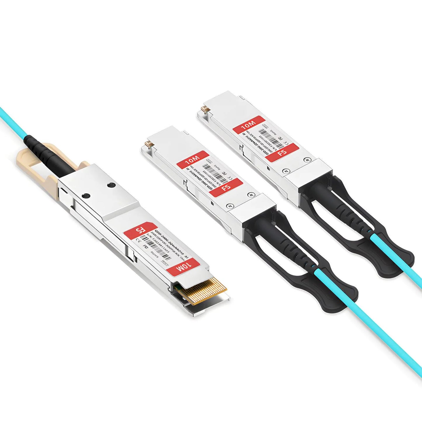10m (33ft) Arista Networks Compatible 200G QSFP-DD 8 x 25G NRZ to 2 x 100G QSFP28 4 x 25G NRZ Active Optical Breakout Cable