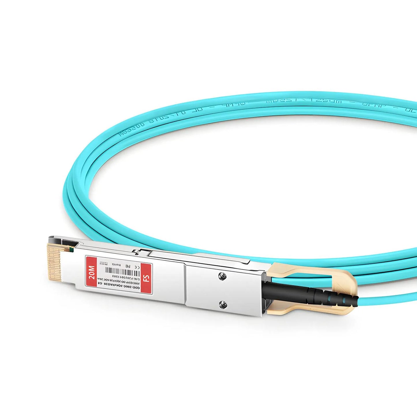 20m (66ft) Generic Compatible 200G QSFP-DD 8 x 25G NRZ to 2 x 100G QSFP28 4 x 25G NRZ Active Optical Breakout Cable