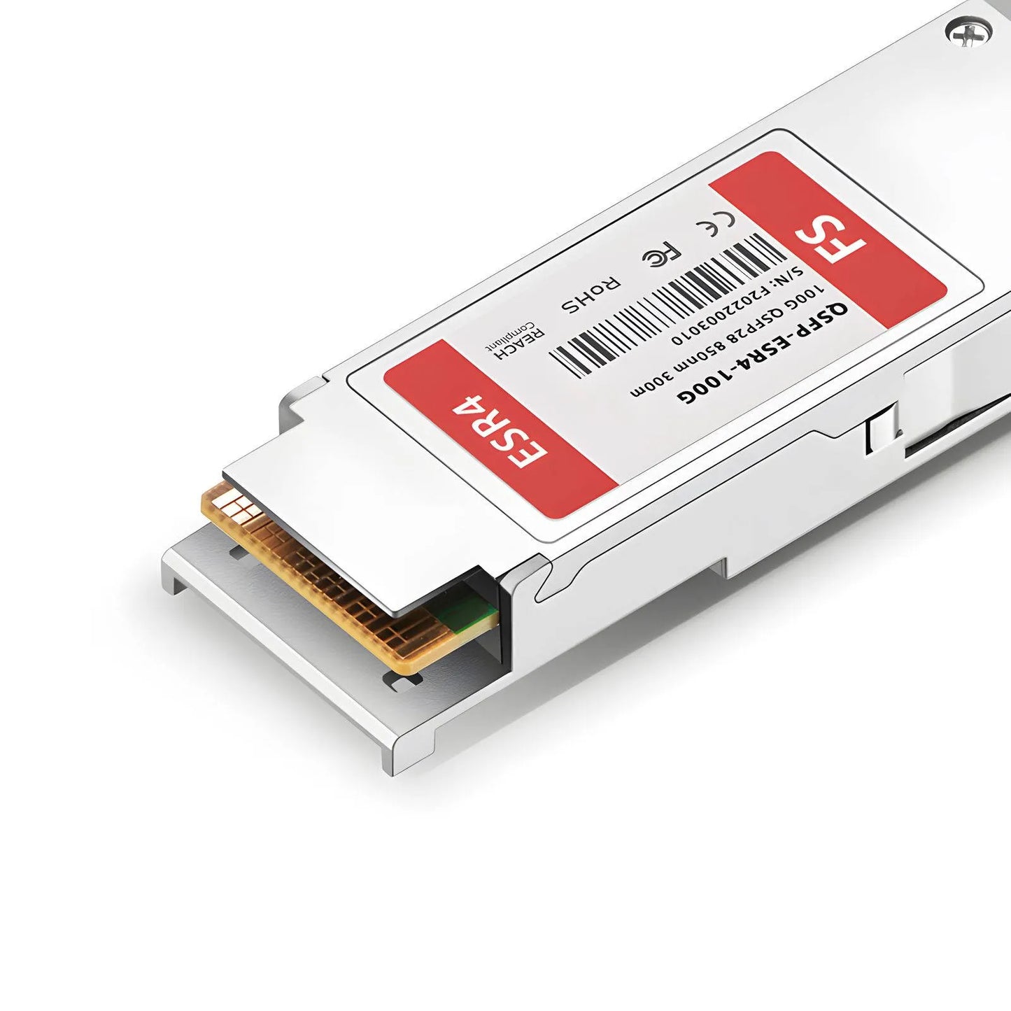 Cisco QSFP-100G-SR4-S Compatible 100GBASE-ESR4 QSFP28 4 x 25G NRZ 850nm 300m OM4 DOM MPO-12/UPC MMF Optical Transceiver Module, Breakout to 4 x 25G-ESR
