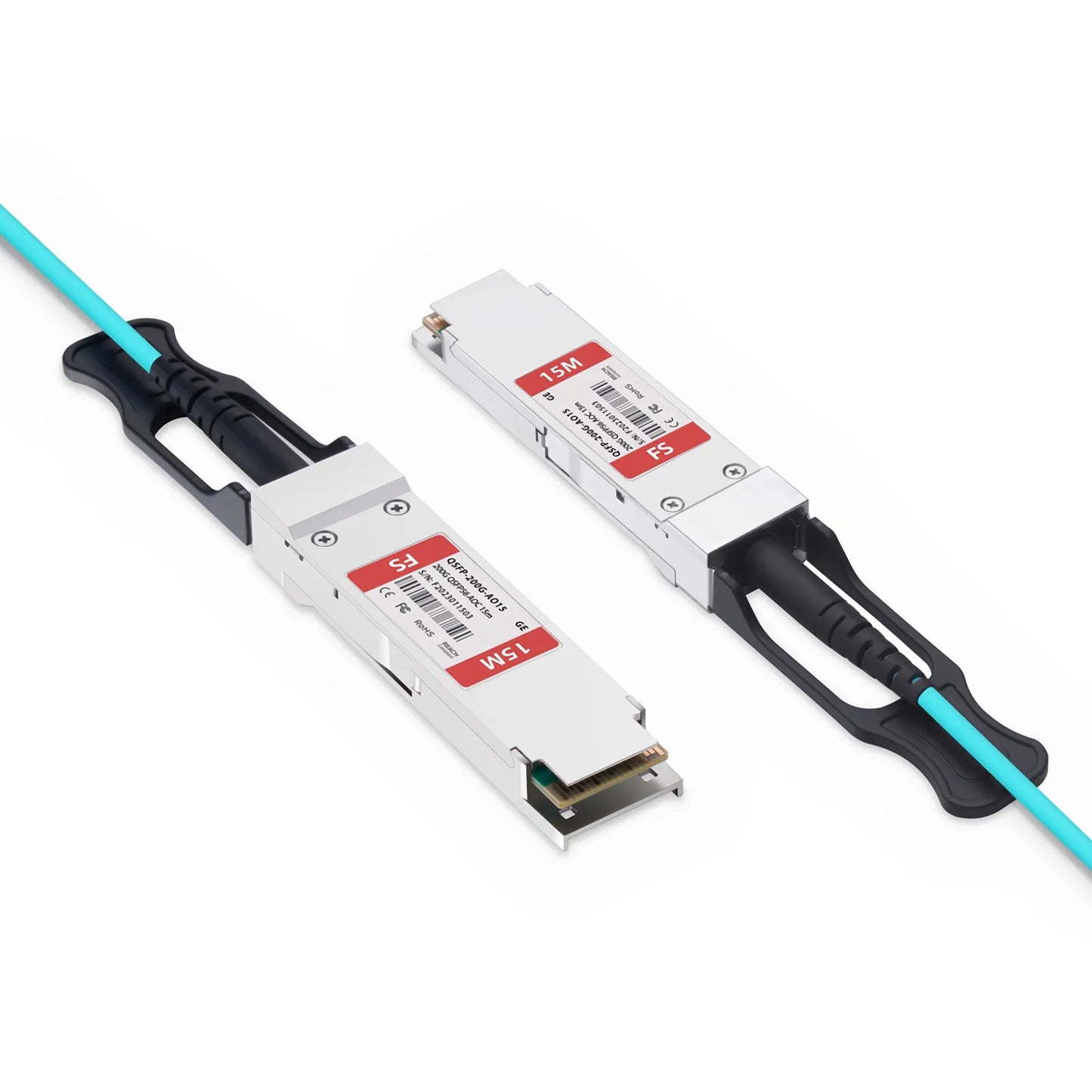 15m (49ft) Generic Compatible 200G QSFP56 4 x 50G PAM4 Active Optical Cable